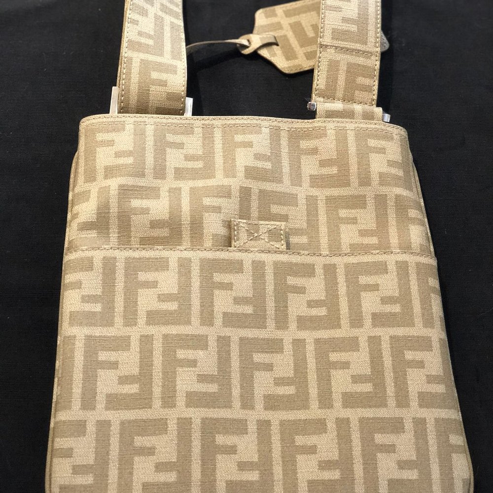 Fendi crossbody tan bag